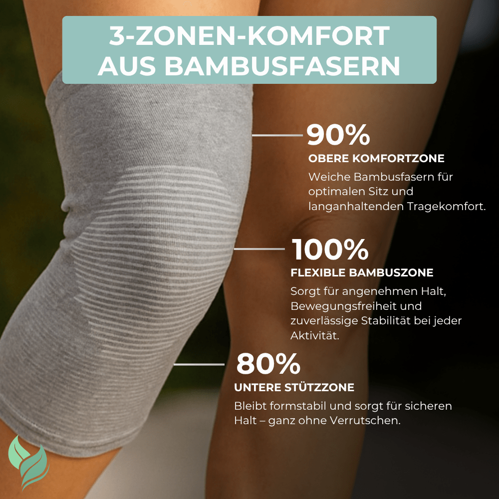 KnieWohl™ Bandage – Natürliche Bambus Kompression