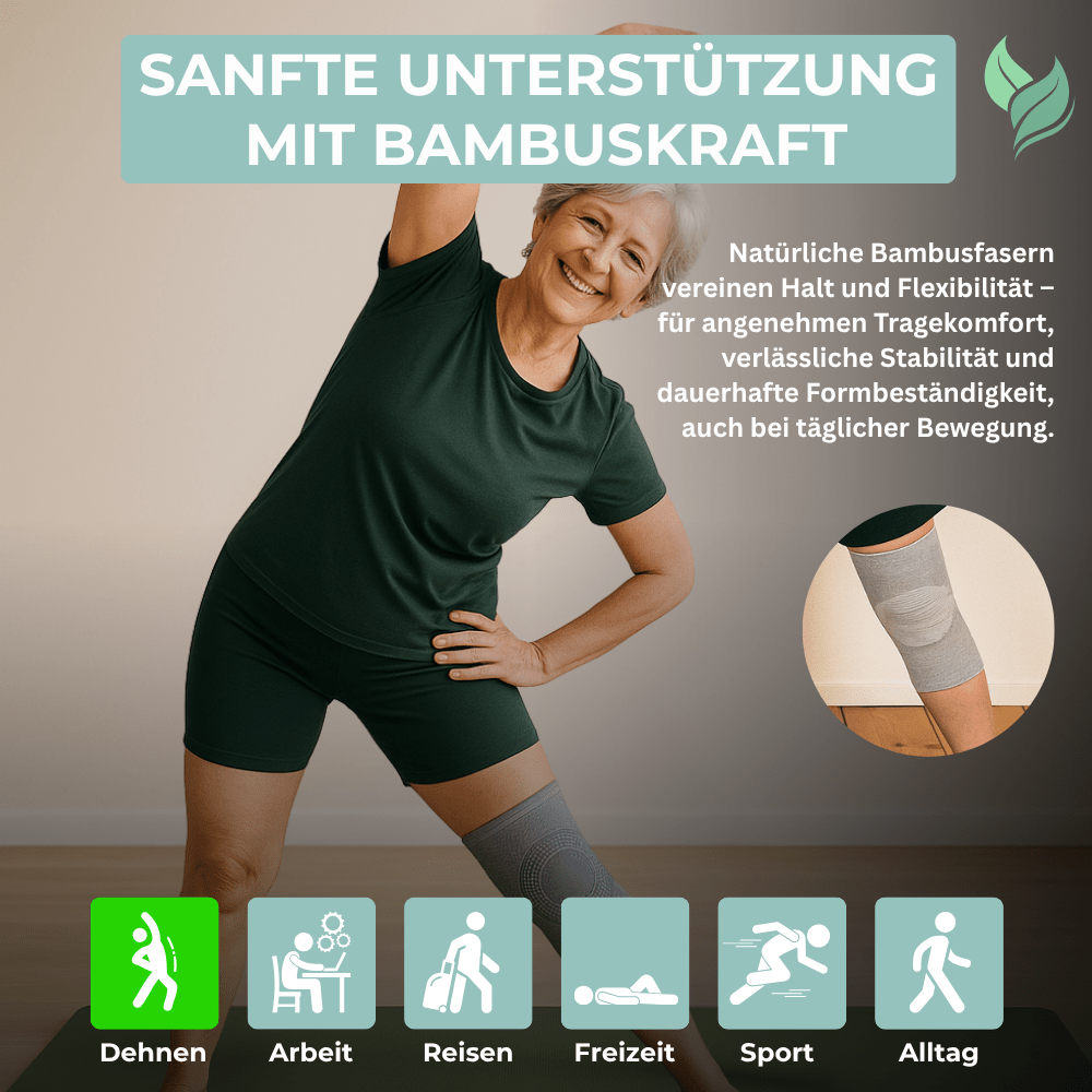 KnieWohl™ Bandage – Natürliche Bambus Kompression
