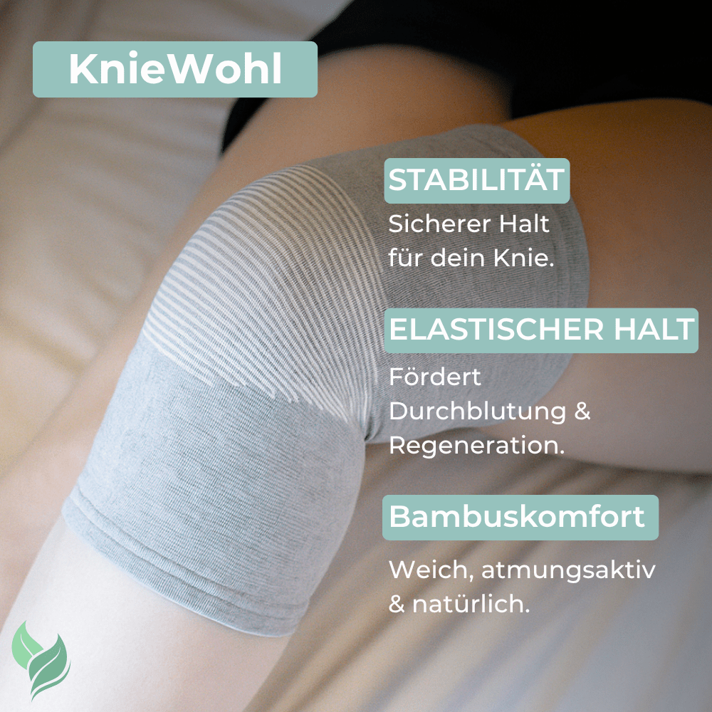 KnieWohl™ Bandage – Natürliche Bambus Kompression
